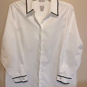 Chico’s White no iron blouse.